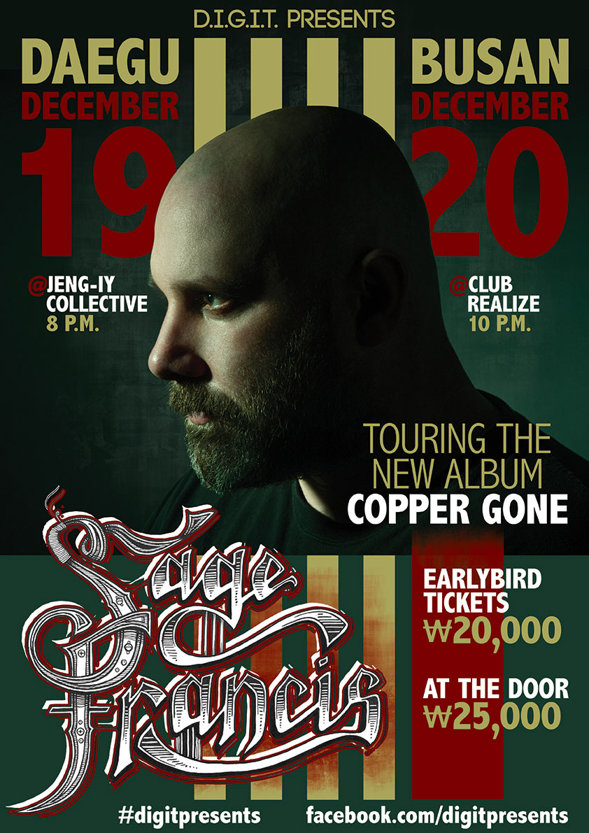 D.I.G.I.T. Presents: Sage Francis South Korea tour promo